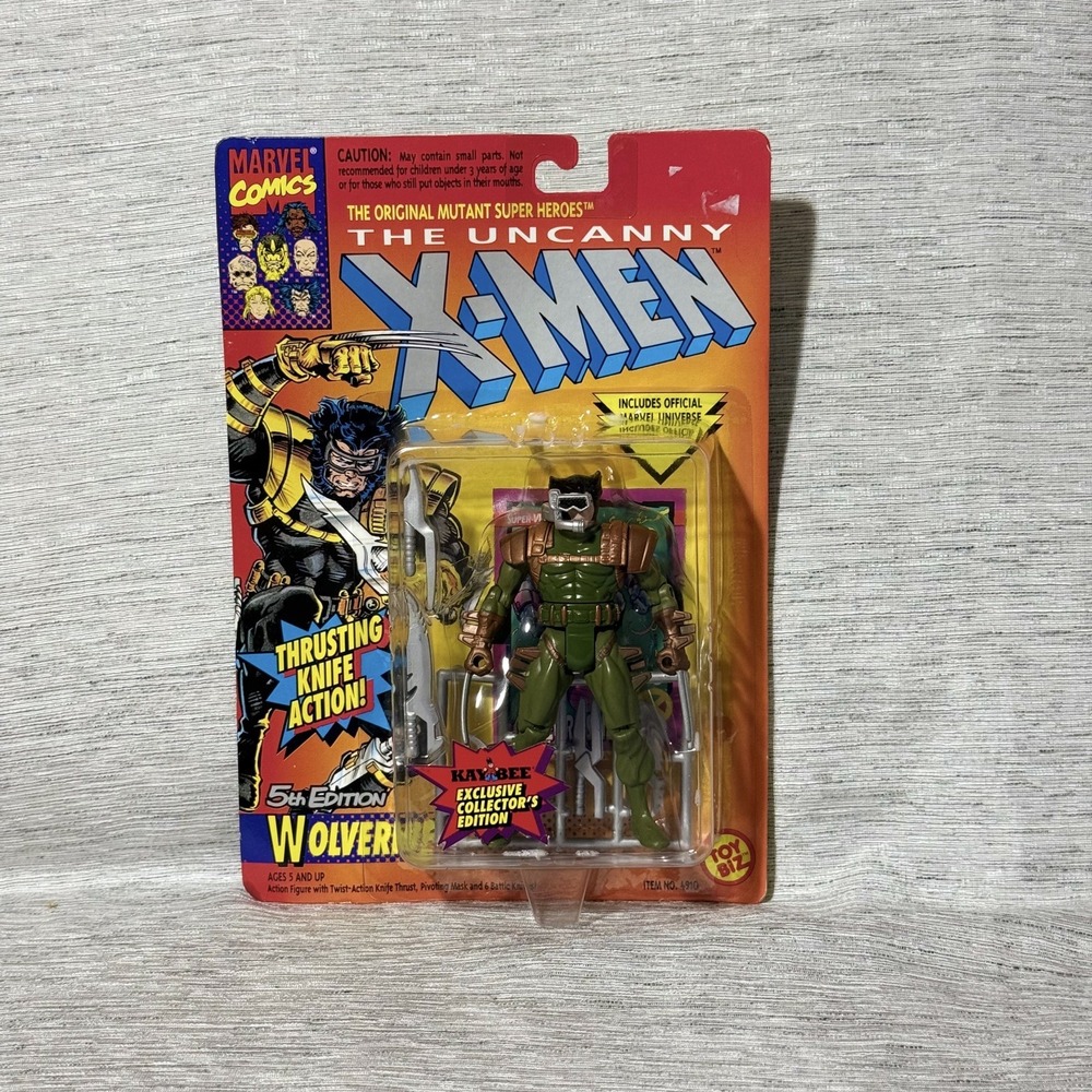 X-Men Wolverine 5th Edition Action Figure Marvel Comics 1993 Kay Bee Toy Biz